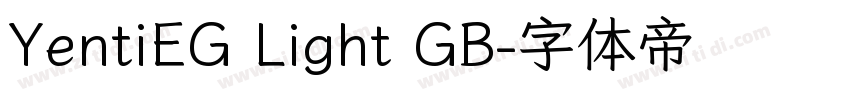 YentiEG Light GB字体转换